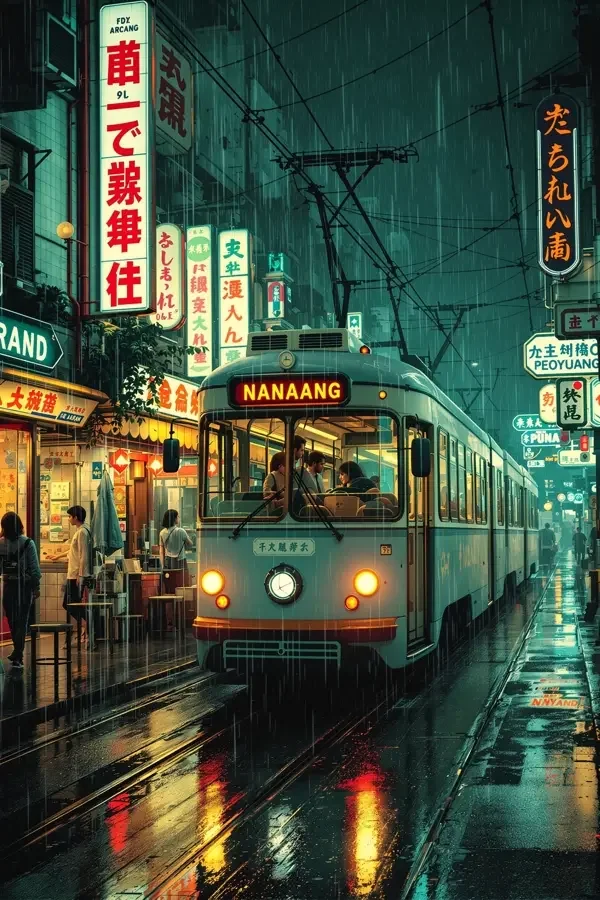 雨夜电车 电影海报