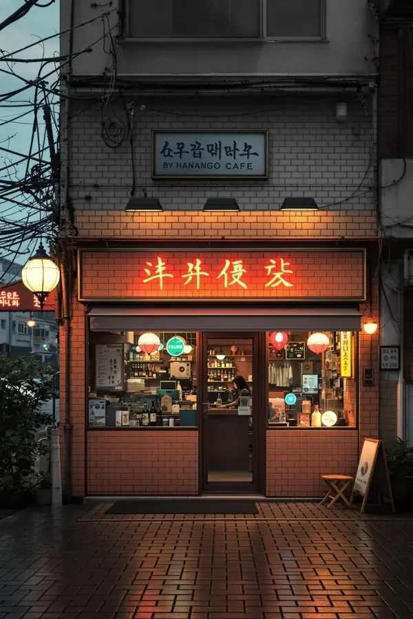 汉江边的咖啡店 电影海报